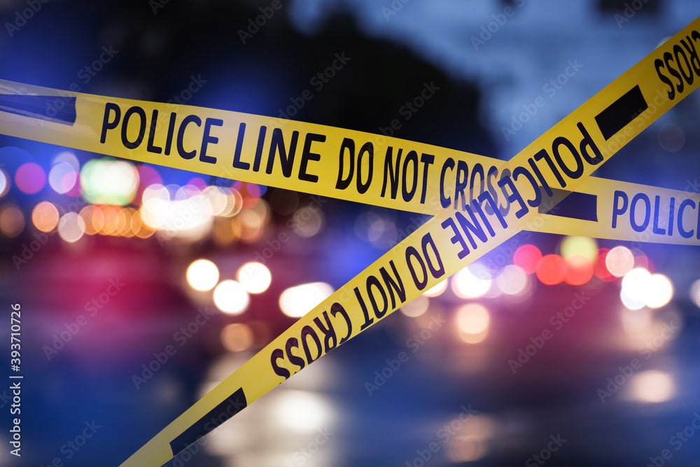 Stock photo of police tape