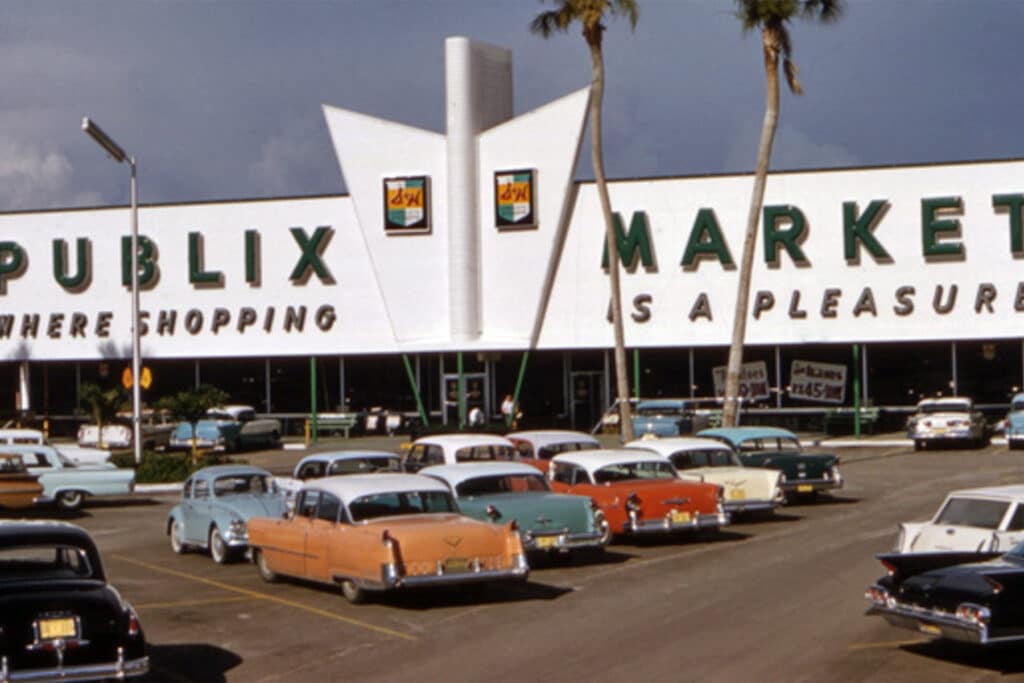 Vintage shot of a Publix