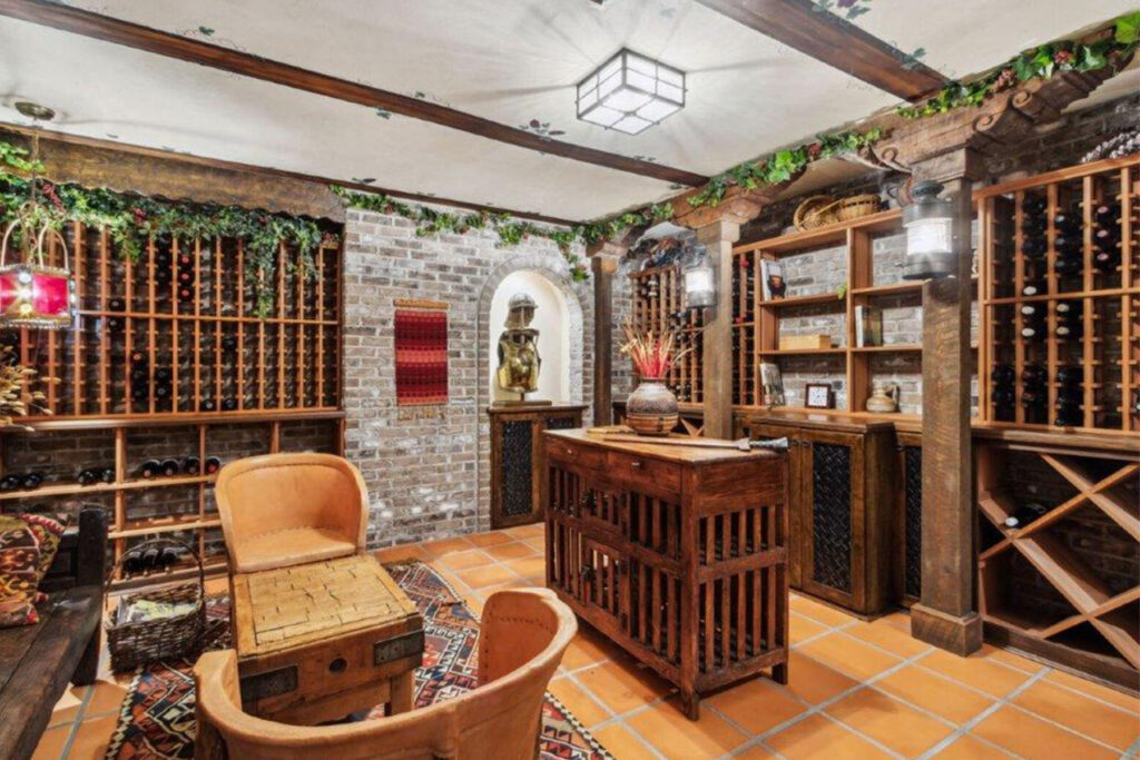 Ponte Vedra Beach mansion's wine cellar.