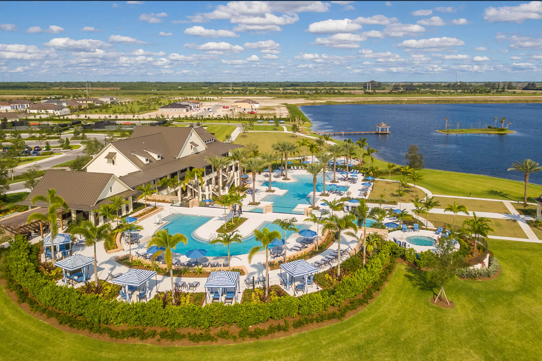 A resort-style pool at Arden development in South Florida.