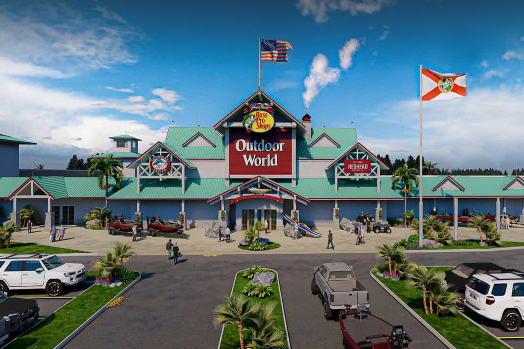 Rendering of Bass Pro Shops Outdoor World in St. Augustine