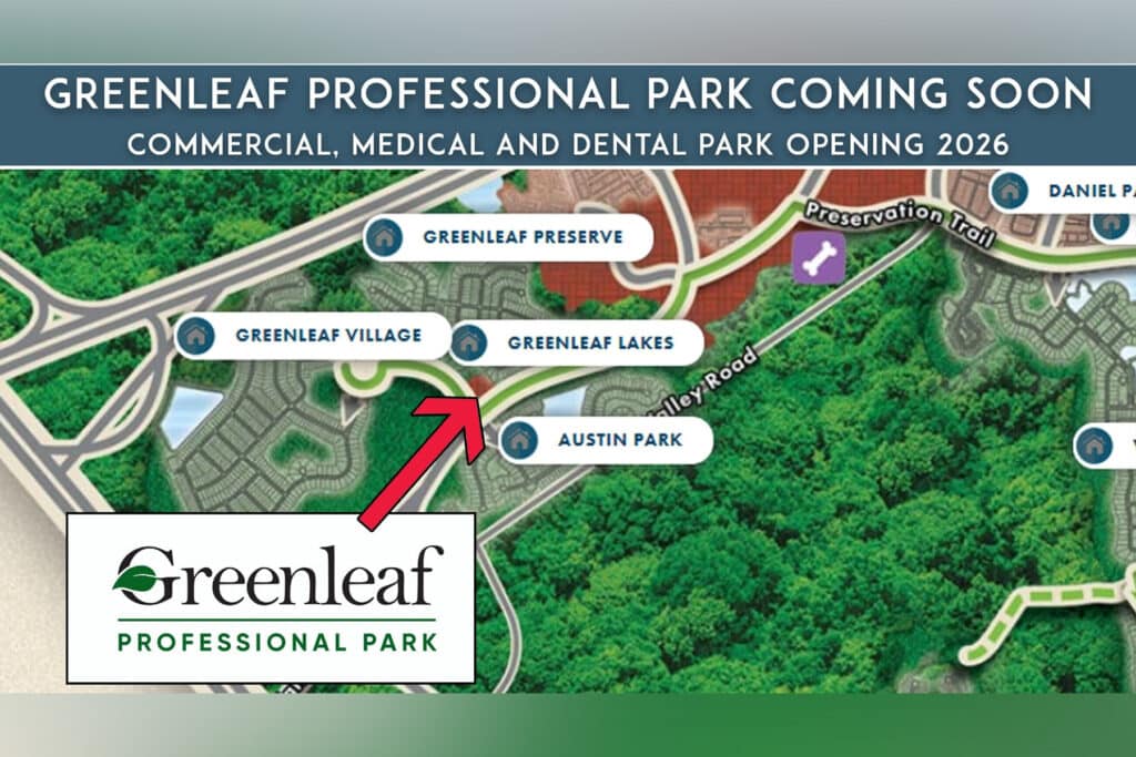 Map of new Greenleaf Park in Nocatee, Florida.