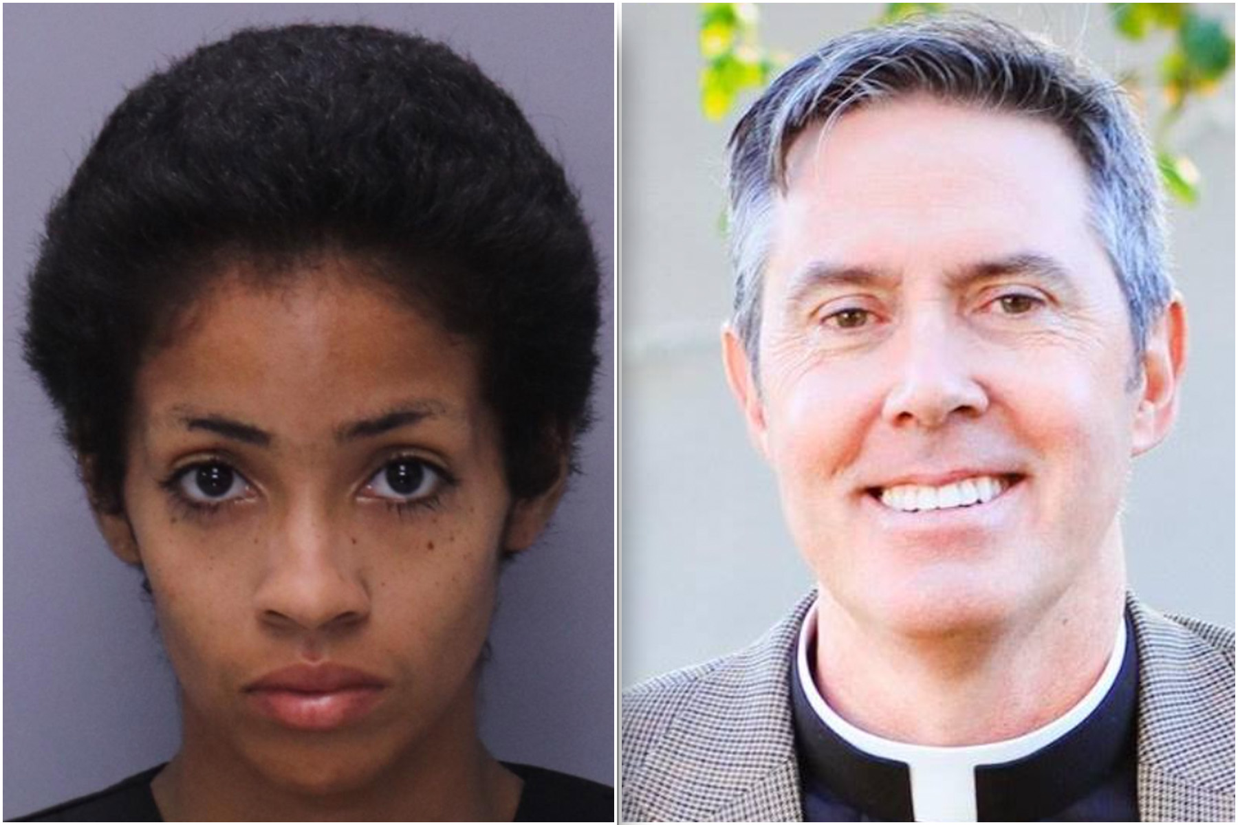 Split image of a woman and Rev.