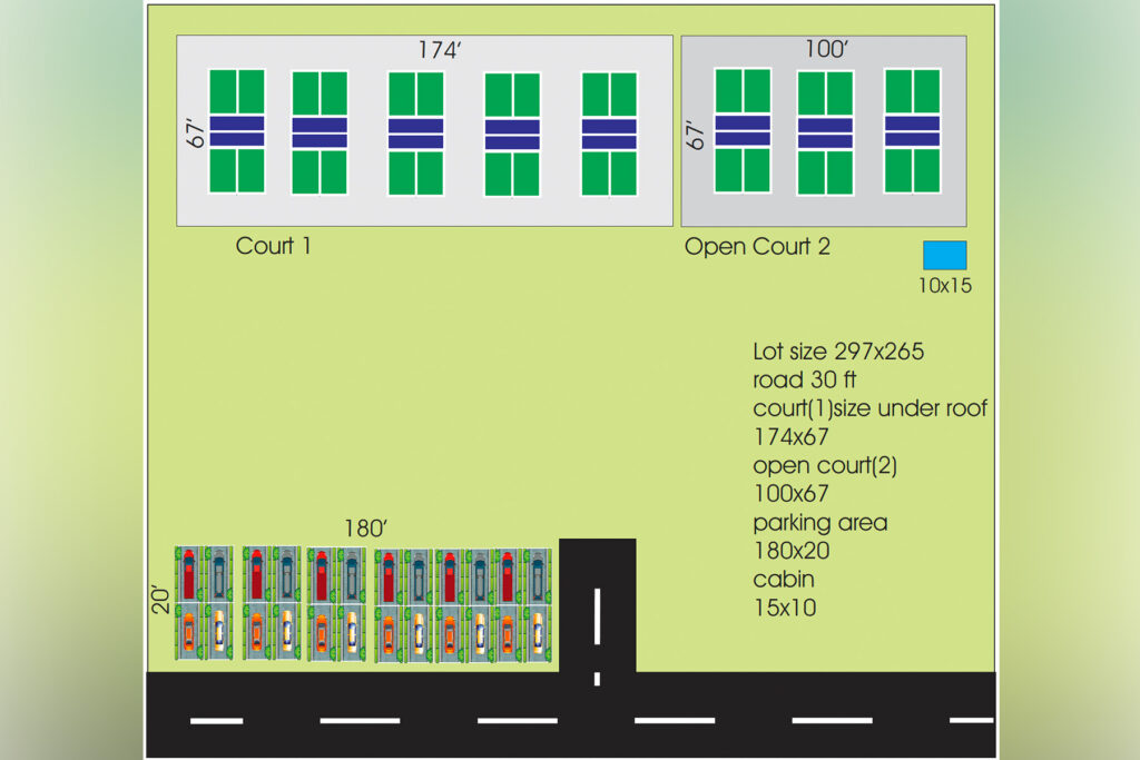 pickleball rendering