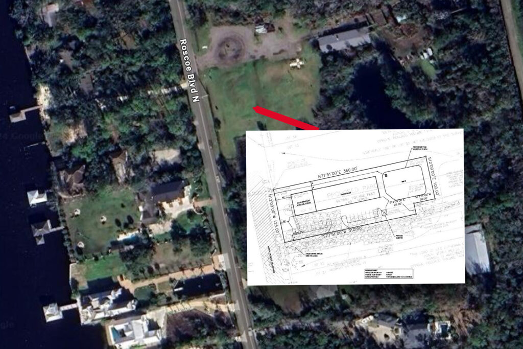 Rendering of proposed commercial buildings