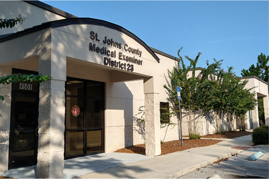 Picture of the St. Johns County medical examiner