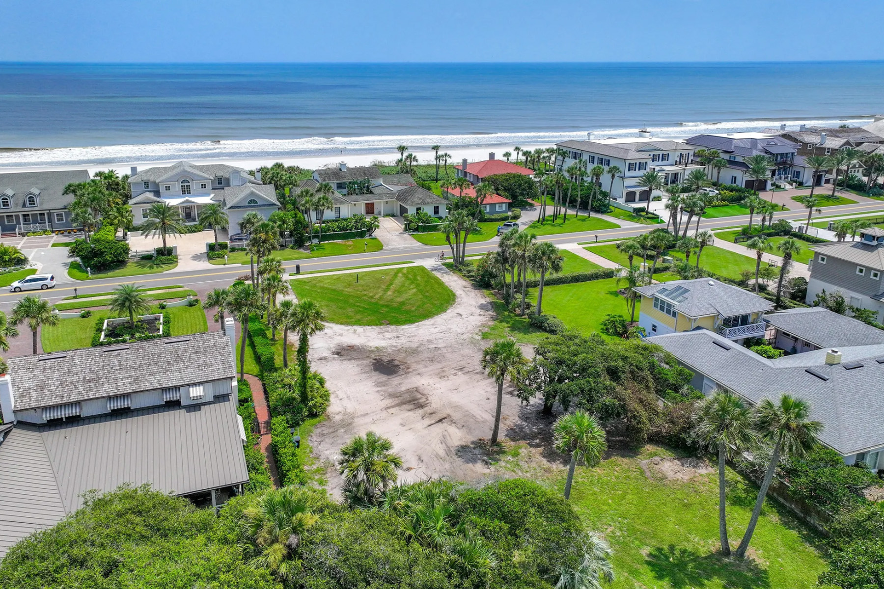 aerial of a Ponte Vedra beach property.