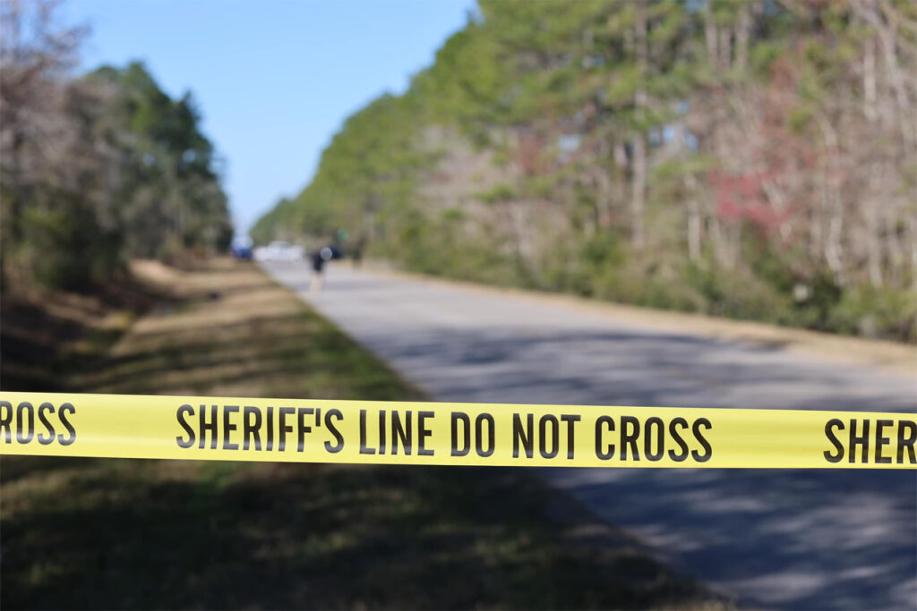 Stock image of police tape