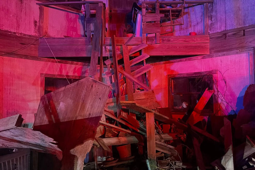 picture of damaged home