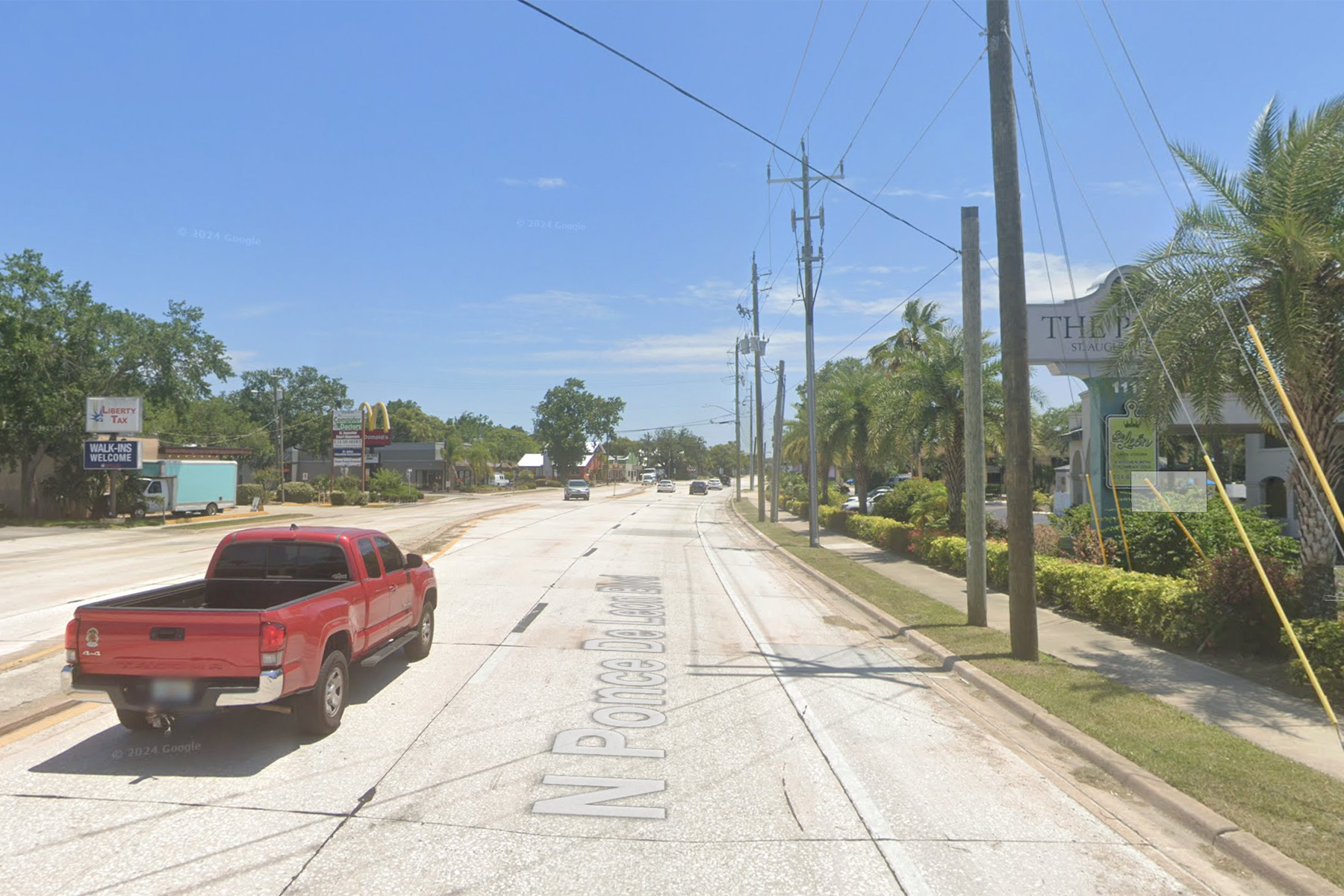 Photo of a stretch of road where a crash took place