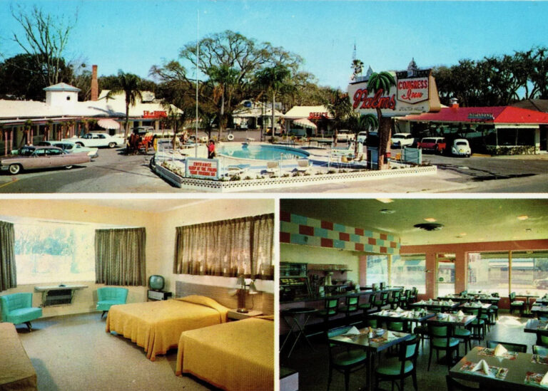 vintage picture of motel