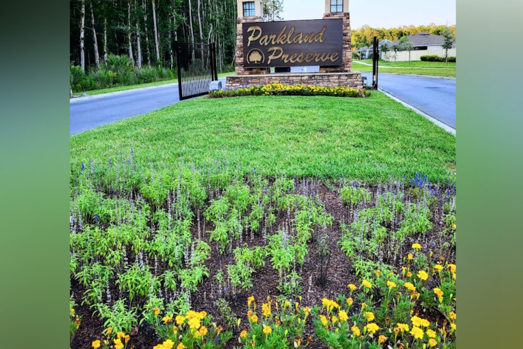 Picture of a gate at a gate community