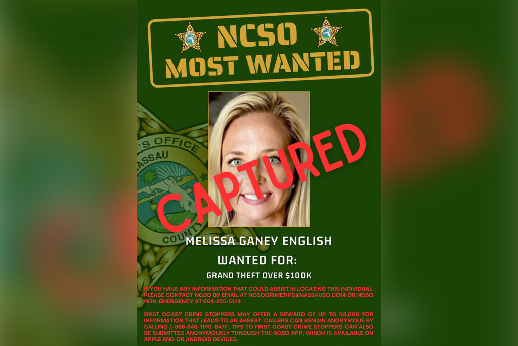 Wanted posted for a blonde woman