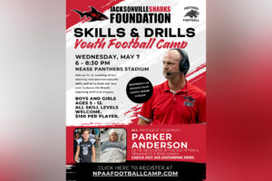 Flyer for a youth football camp