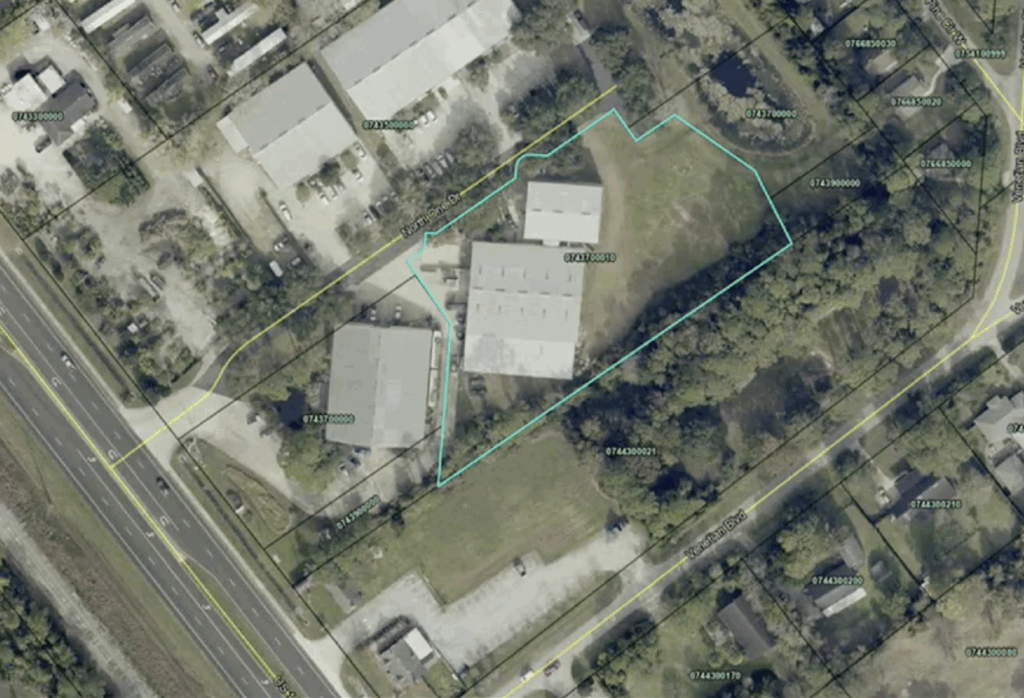 Aerial of proposed project.