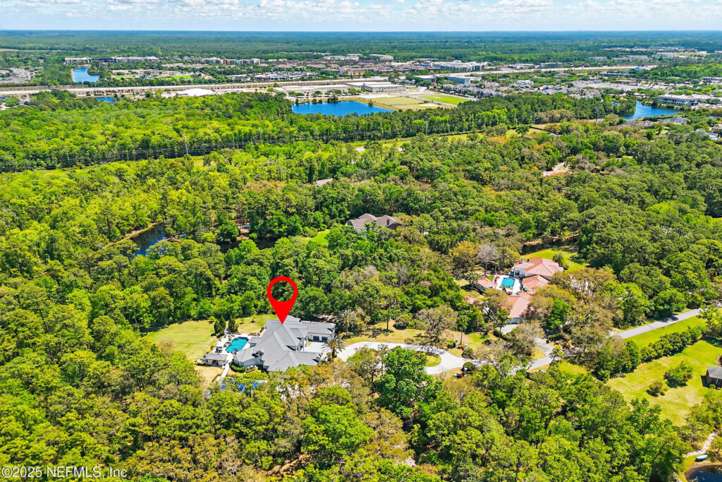 Florida mansion aerial