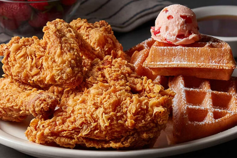 Fried chicken and waffles