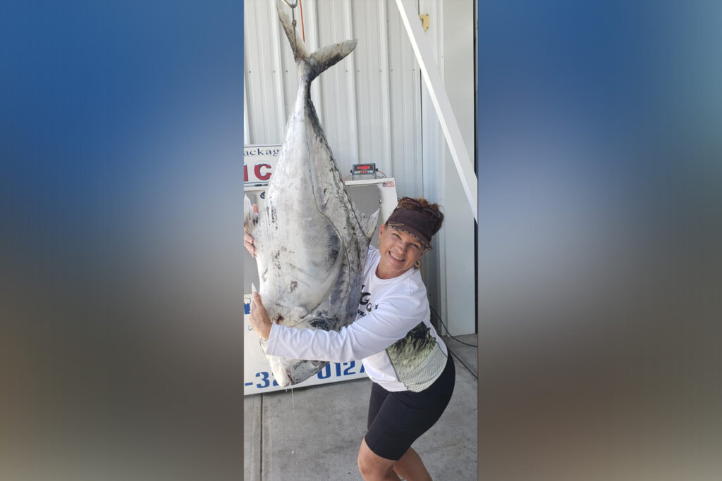 Woman and fish