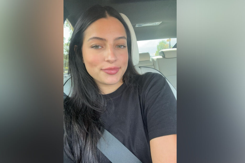 Girl in car