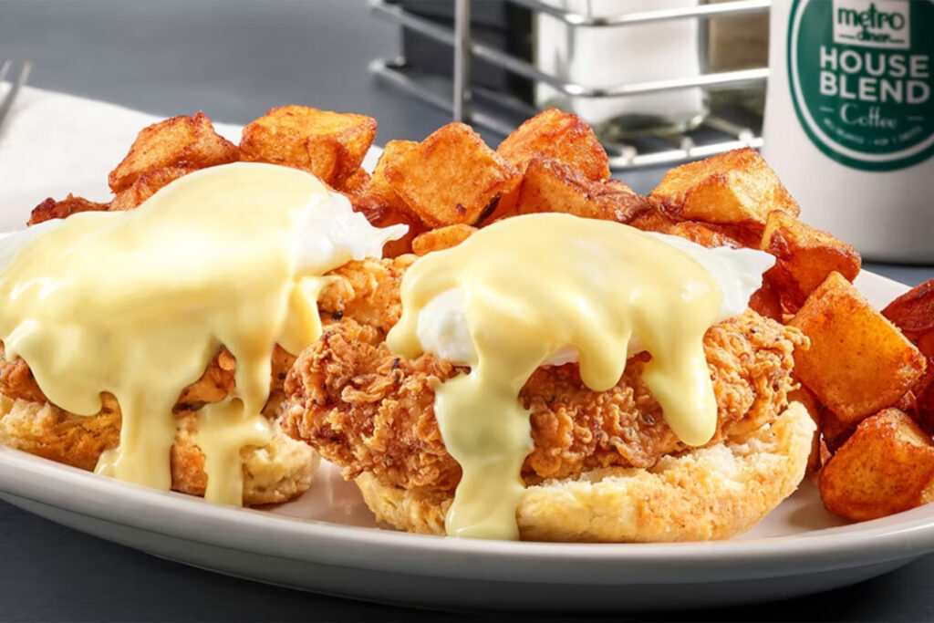 Fried chicken and biscuits.