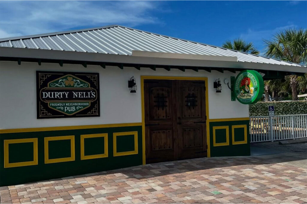 Exterior of Irish bar