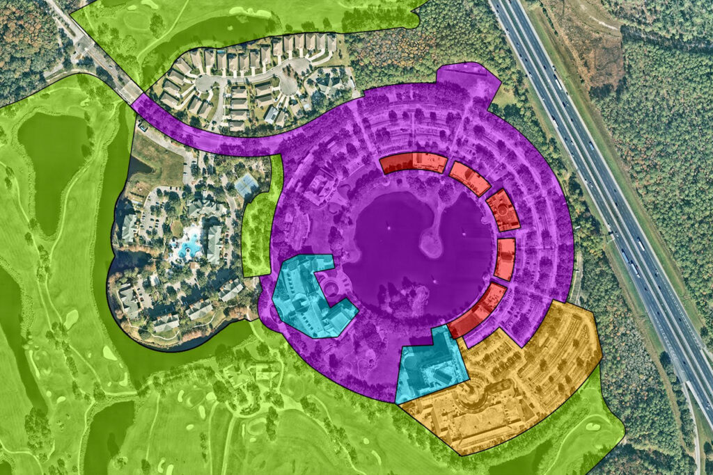 Aerial of property
