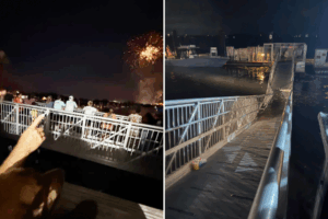 Gangway collapse