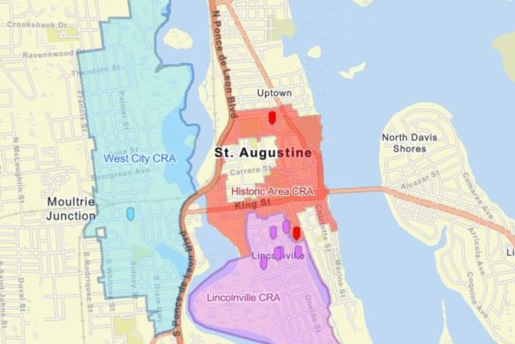 Map of St. Augustine