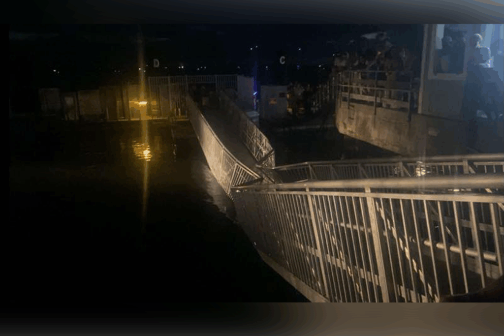 collapsed gangway
