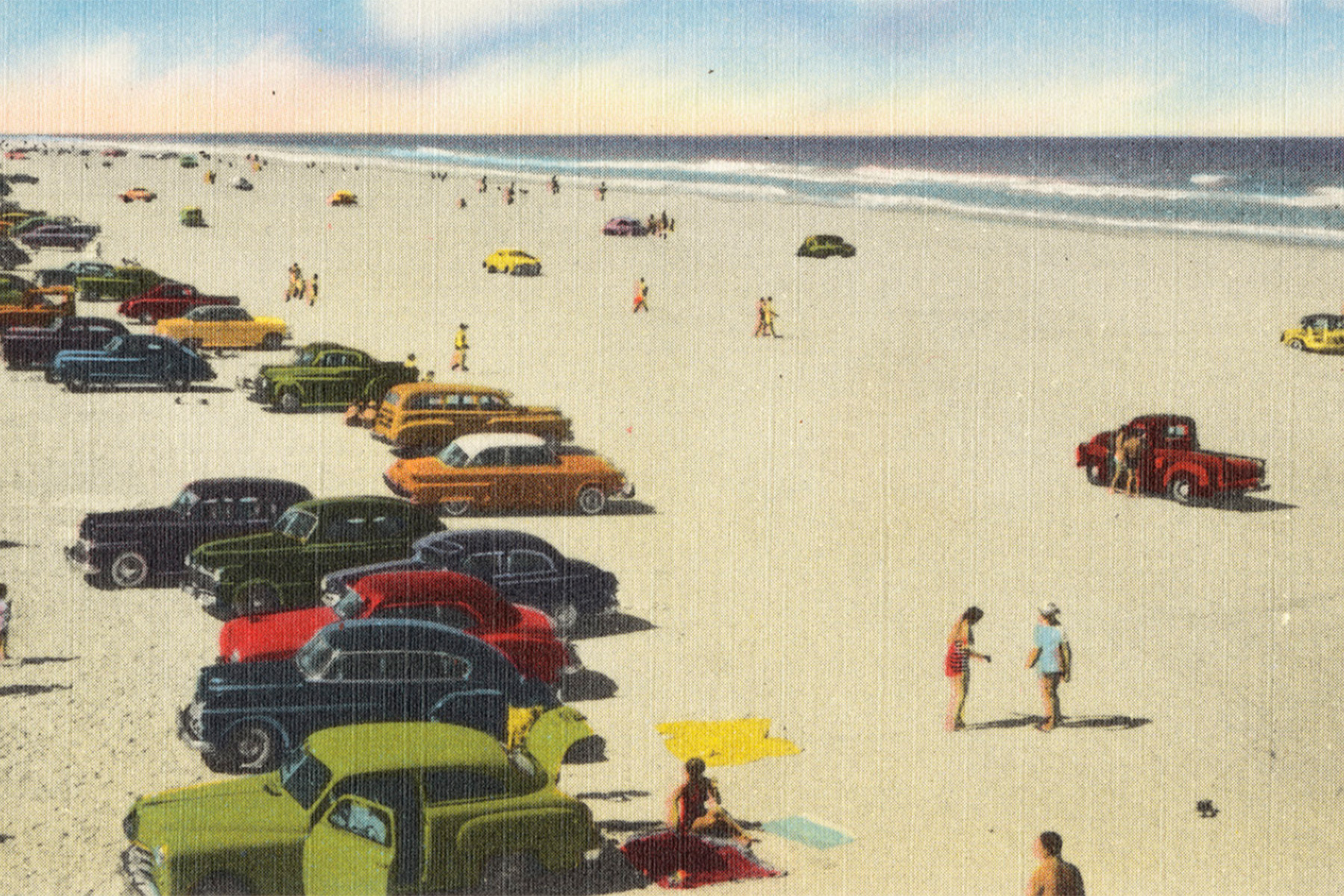 Postcard of a St. Augustine beach
